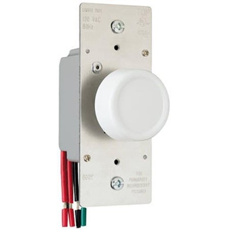 YHIOR R603PLTKV 600W 3 Way Maximum Rotary Dimmer; Light Almond YH570309